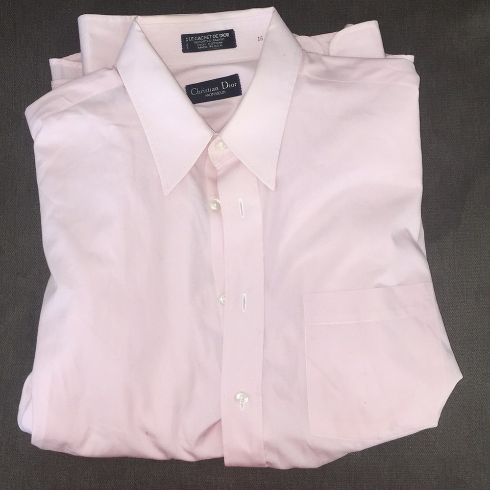 Christian Dior pink dress shirt